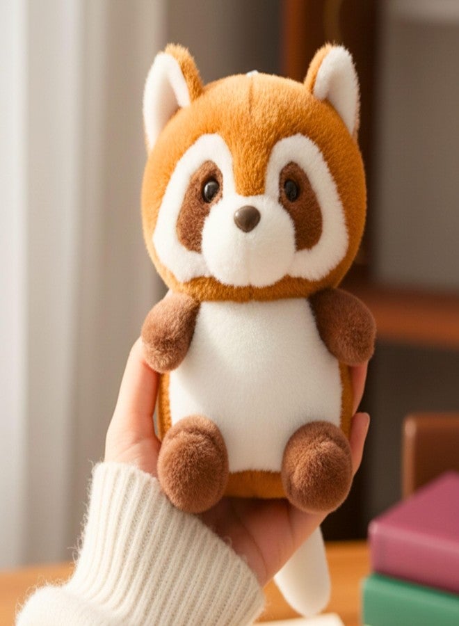 Tickles Cute Raccoon Soft Stuffed Plush Animal Toy for Kids Boys & Girls Birthday Gift (Color: Brown & White, Size: 23 cm) - Image 1